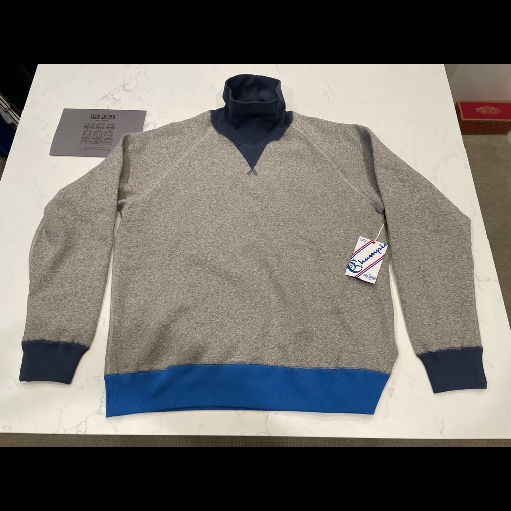 Todd Snyder color lock turtleneck sweatshirt XL